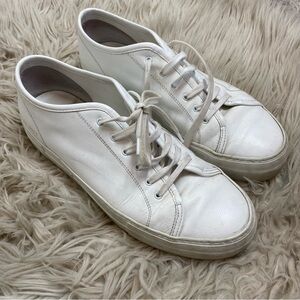 Woman by Common Projects White Leather Platform Sneakers 41